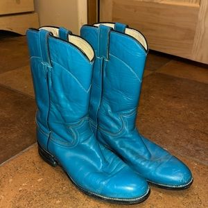 Justin blue boots